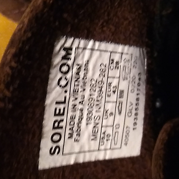 Sorel Mens Madson Caribou WP Brown Leather Ankle Lace-Up Boot Shoes NWOB - Picture 8 of 11